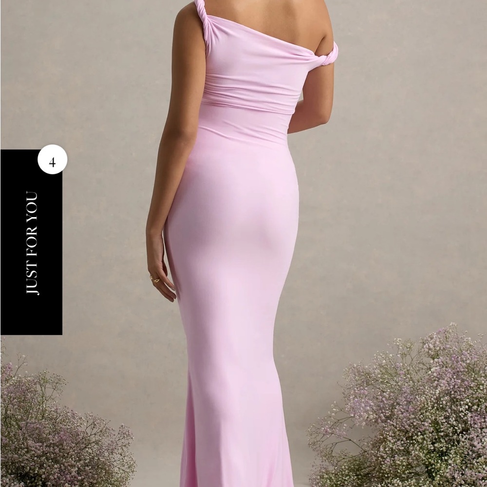 LITA
PINK TWISTED ASYMMETRIC MATERNITY MAXI DRESS - Picture 2 of 6